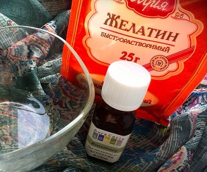 маска для роста волос с желатином