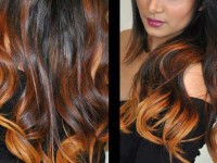 омбре на темные волосы