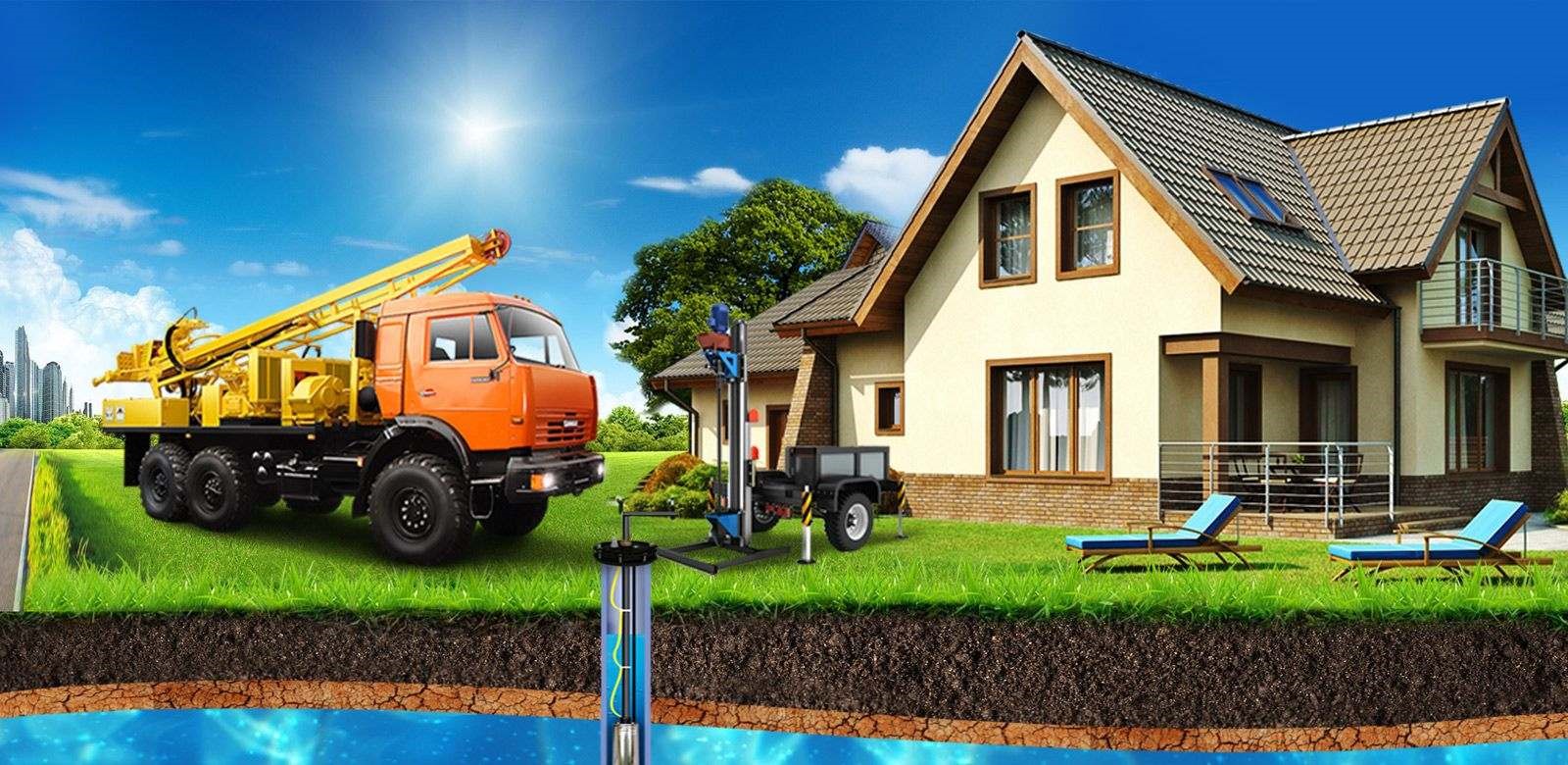 Как происходит бурение скважин