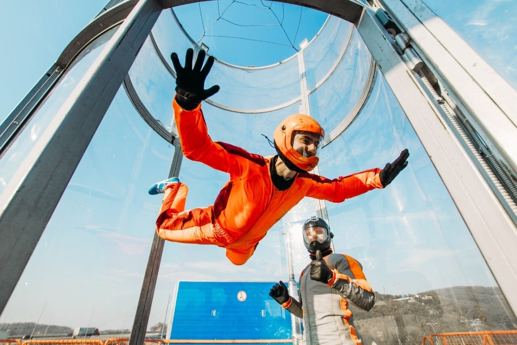 Полет в аэротрубе: как все происходит