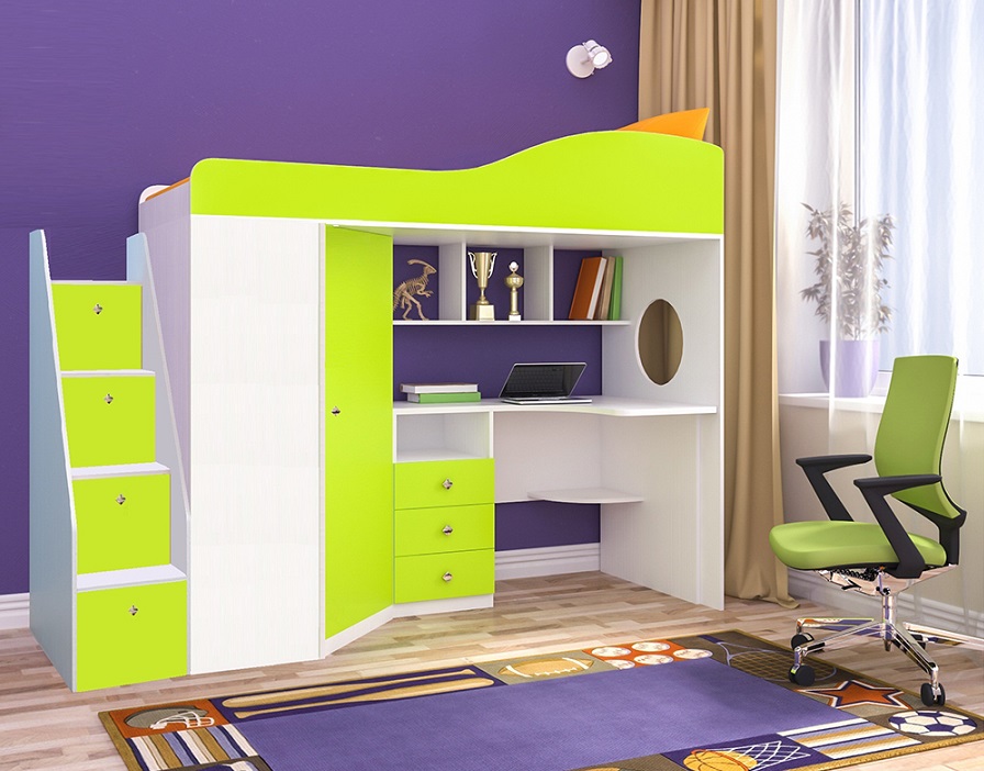 Кровать-чердак – модельный ряд и комплектация