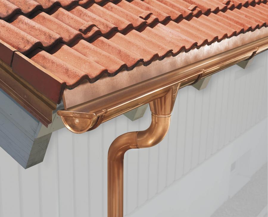 Плюсы медных водостоков