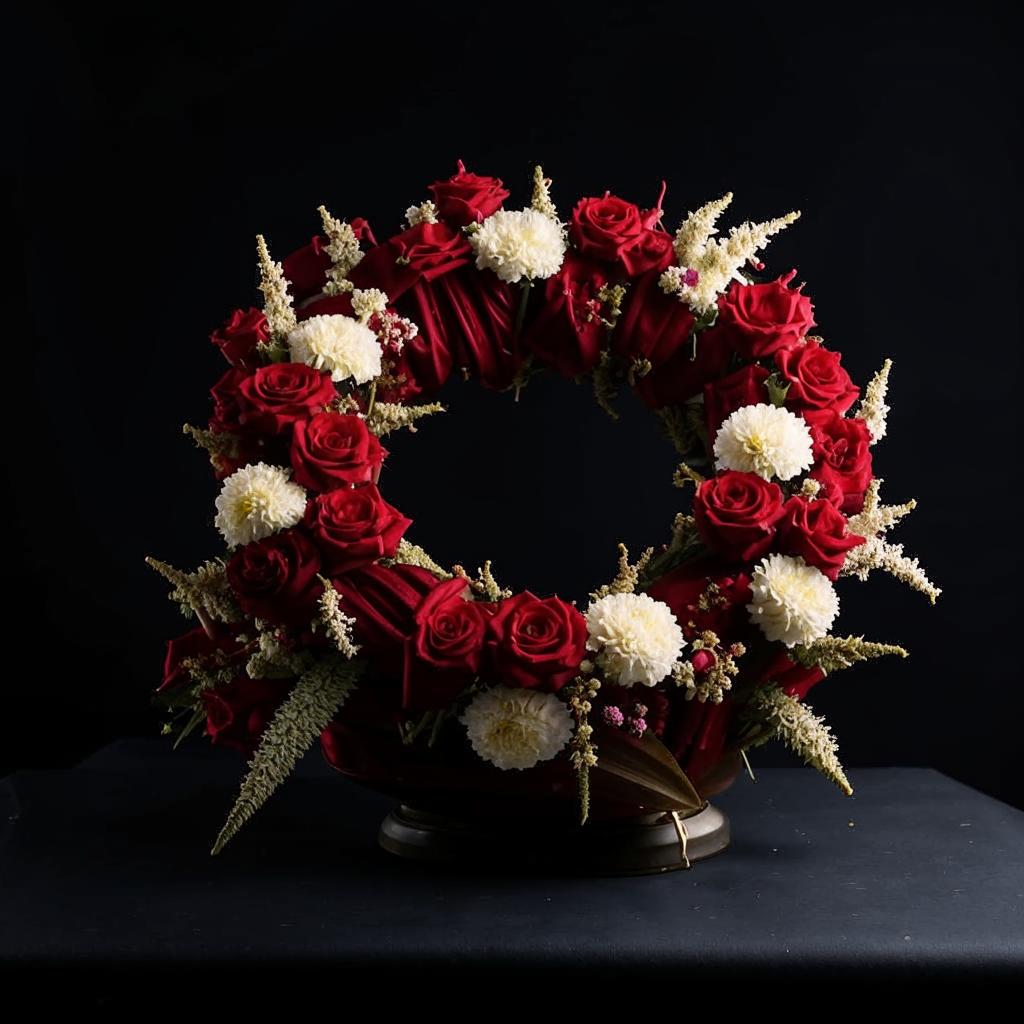 Похоронные венки: символы памяти и скорби