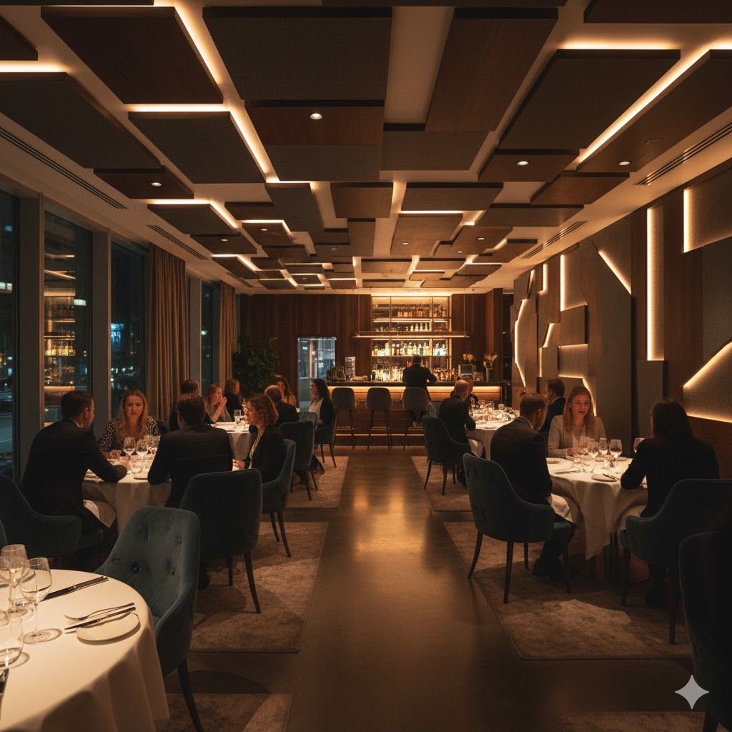 Акустический комфорт в ресторане: почему это важно для бизнеса