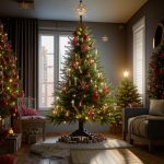 Как украсить большие искусственные елки?