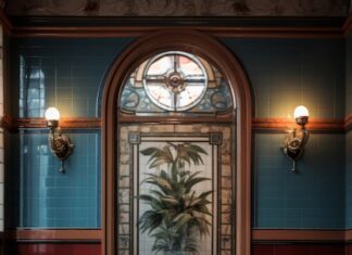 Ванна голубая