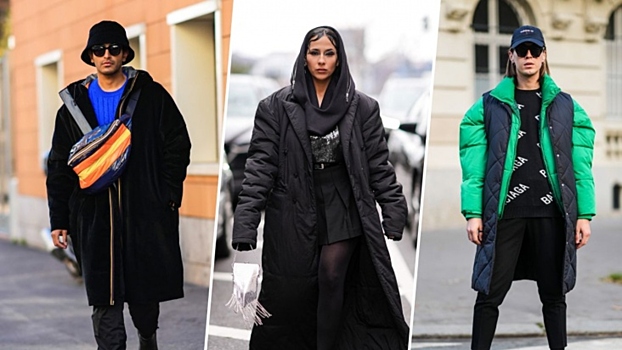 С чем носить длинный пуховик зимой