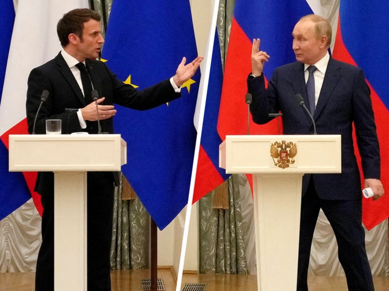 Макрон пригрозил Путину «ядерной дубиной» и отправкой войск на Украину