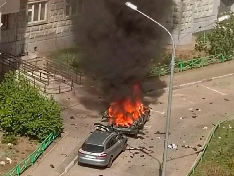 При взрыве авто в Балашихе погиб генерал Генштаба ВС РФ Ярослав Москалик: момент покушения попал на видео